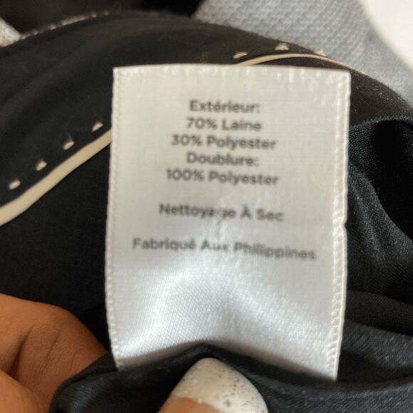 Talbots Mid-Rise Straight-Leg Pants Size 6 Black & White Speckled - Picture 9 of 11